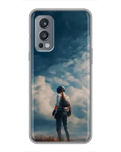 Чохол для OnePlus Nord 2 з картинкою «Герой PUBG на скелі»
