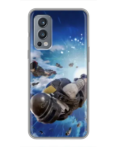 Чохол для OnePlus Nord 2 з картинкою «Десант PUBG — стрибок»