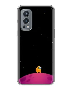Чохол для OnePlus Nord 2 з картинкою «Самотній герой на планеті»