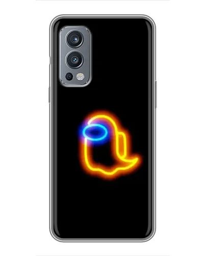 Чохол для OnePlus Nord 2 з картинкою «Among Us неонове сяйво»