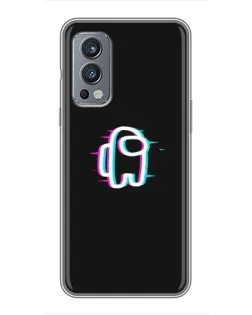Чохол для OnePlus Nord 2 з картинкою «Among Us неон»