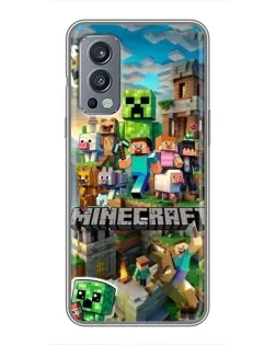 Чохол для OnePlus Nord 2 з картинкою «Замок Minecraft»