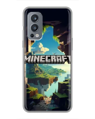 Чохол для OnePlus Nord 2 з картинкою «Печера Майнкрафт»