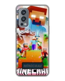 Чохол для OnePlus Nord 2 з картинкою «Minecraft герої гри»