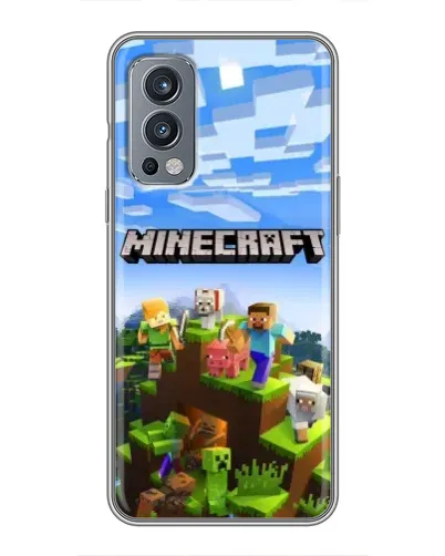 Чохол для OnePlus Nord 2 з картинкою «Minecraft класичний світ»