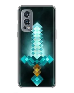 Чохол для OnePlus Nord 2 з картинкою «Алмазний меч неон»