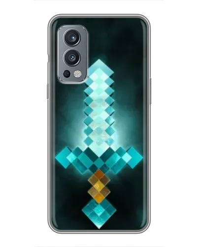 Чохол для OnePlus Nord 2 з картинкою «Алмазний меч неон»