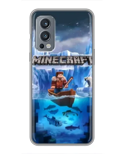 Чохол для OnePlus Nord 2 з картинкою «Minecraft льодянийсвіт»