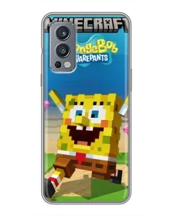Чохол для OnePlus Nord 2 з картинкою «Губка Боб Minecraft» Чохол для OnePlus Nord 2 з картинкою «Губка Боб Minecraft»