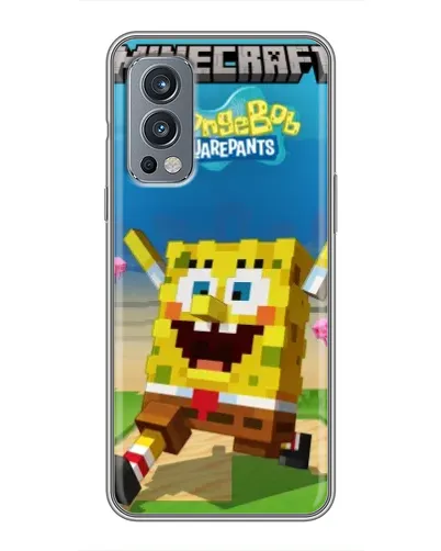 Чехол для OnePlus Nord 2 с картинкой «Губка Боб Minecraft» Чехол для OnePlus Nord 2 с картинкой «Губка Боб Minecraft»