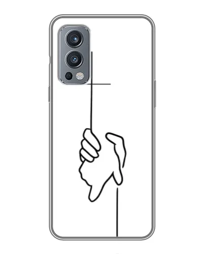 Чехол для OnePlus Nord 2 с картинкой «Рука держит»