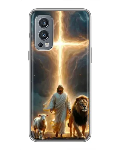 Чехол для OnePlus Nord 2 с картинкой «Лев Иуды и Свет»