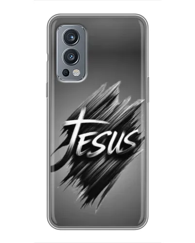 Чехол для OnePlus Nord 2 с картинкой «Надпись Jesus Graffiti»