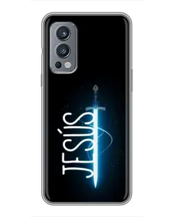 Чехол для OnePlus Nord 2 с картинкой «Меч Духа Jesus»