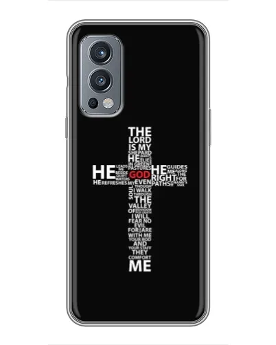 Чехол для OnePlus Nord 2 с картинкой «Текстовый крест» Чехол для OnePlus Nord 2 с картинкой «Текстовый крест»