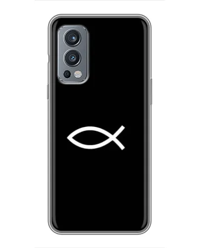 Чехол для OnePlus Nord 2 с картинкой «Символ рыбы Jesus» Чехол для OnePlus Nord 2 с картинкой «Символ рыбы Jesus»