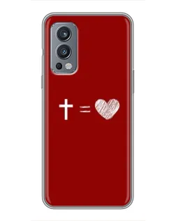 Чехол для OnePlus Nord 2 с картинкой «Уравнение любви» Чехол для OnePlus Nord 2 с картинкой «Уравнение любви»