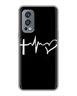 Чехол для OnePlus Nord 2 с картинкой «Пульс веры» Чехол для OnePlus Nord 2 с картинкой «Пульс веры»