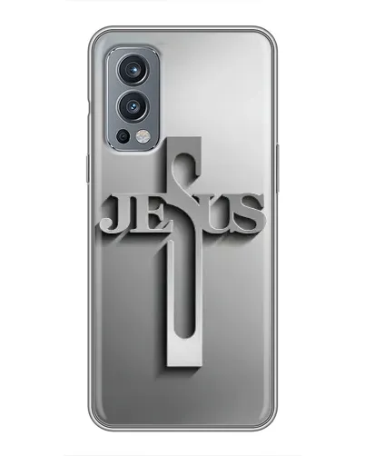 Чехол для OnePlus Nord 2 с картинкой «Металлический крест Jesus» Чехол для OnePlus Nord 2 с картинкой «Металлический крест Jesus»