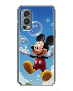 Чохол для OnePlus Nord 2 з картинкою «Mickey та мильні бульбашки»