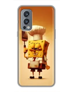 Чохол для OnePlus Nord 2 з картинкою «Губка Боб кухар»