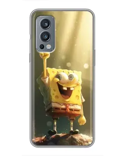 Чохол для OnePlus Nord 2 з картинкою «Сяючий Спанч Боб»