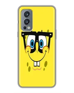 Чехол для OnePlus Nord 2 с картинкой «Минималистичный Спанч Боб» Чехол для OnePlus Nord 2 с картинкой «Минималистичный Спанч Боб»