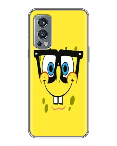 Чехол для OnePlus Nord 2 с картинкой «Минималистичный Спанч Боб» Чехол для OnePlus Nord 2 с картинкой «Минималистичный Спанч Боб»