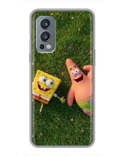 Чехол для OnePlus Nord 2 с картинкой «Друзья на лужайке» Чехол для OnePlus Nord 2 с картинкой «Друзья на лужайке»