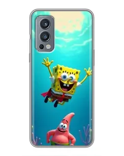 Чехол для OnePlus Nord 2 с картинкой «Спанч Боб под водой» Чехол для OnePlus Nord 2 с картинкой «Спанч Боб под водой»