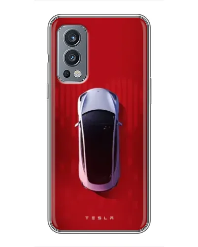 Чехол для OnePlus Nord 2 с картинкой «Tesla Top View» Чехол для OnePlus Nord 2 с картинкой «Tesla Top View»