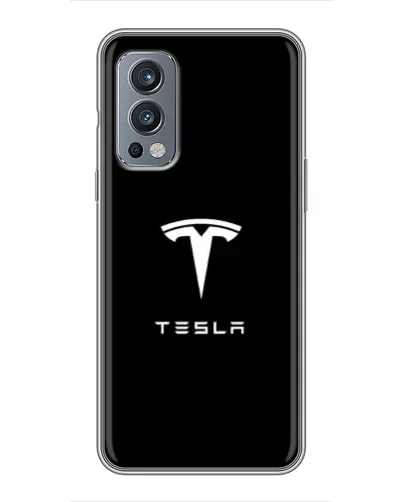 Чехол для OnePlus Nord 2 с картинкой «Tesla White Logo» Чехол для OnePlus Nord 2 с картинкой «Tesla White Logo»