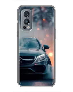 Чохол для OnePlus Nord 2 з картинкою «Mercedes — нічне місто»