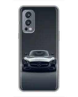 Чохол для OnePlus Nord 2 з картинкою «Mercedes на чорному»
