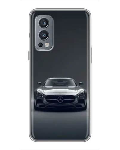 Чохол для OnePlus Nord 2 з картинкою «Mercedes на чорному» Чохол для OnePlus Nord 2 з картинкою «Mercedes на чорному»