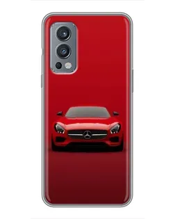 Чохол для OnePlus Nord 2 з картинкою «Червоний Mercedes AMG»