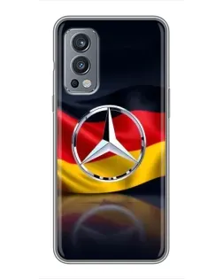 Чохол для OnePlus Nord 2 з картинкою «Mercedes — прапор Німеччини»