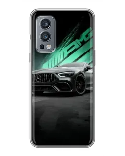 Чохол для OnePlus Nord 2 з картинкою «Темний Mercedes AMG»