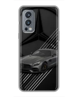 Чохол для OnePlus Nord 2 з картинкою «Mercedes AMG — графіка»