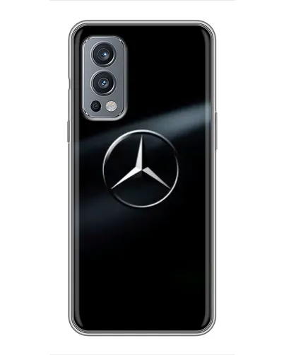 Чехол для OnePlus Nord 2 с картинкой «Mercedes на металле» Чехол для OnePlus Nord 2 с картинкой «Mercedes на металле»