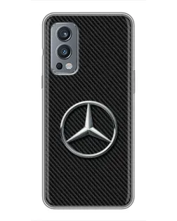 Чехол для OnePlus Nord 2 с картинкой «Карбоновый Mercedes стиль» Чехол для OnePlus Nord 2 с картинкой «Карбоновый Mercedes стиль»