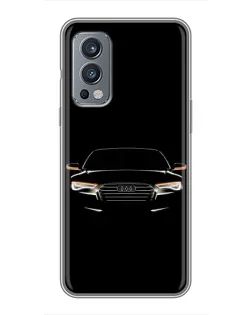 Чохол для OnePlus Nord 2 з картинкою «Audi — нічний контур»