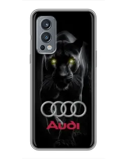 Чохол для OnePlus Nord 2 з картинкою «Пантера та Audi»