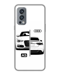 Чохол для OnePlus Nord 2 з картинкою «Audi — контрастний дизайн»