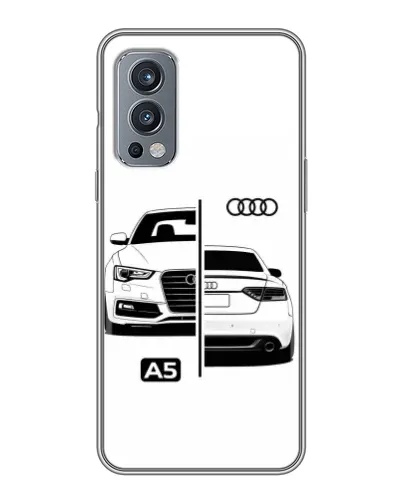 Чохол для OnePlus Nord 2 з картинкою «Audi — контрастний дизайн» Чохол для OnePlus Nord 2 з картинкою «Audi — контрастний дизайн»
