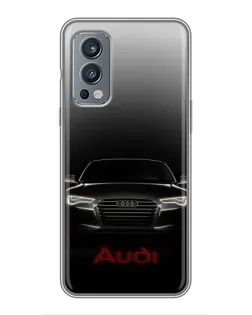 Чохол для OnePlus Nord 2 з картинкою «Audi — градієнтний контур»