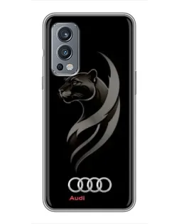 Чохол для OnePlus Nord 2 з картинкою «Графіка — пантера та Audi»