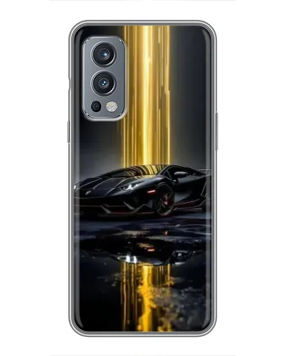 Чохол для OnePlus Nord 2 з картинкою «Нічний Lamborghini драйв»
