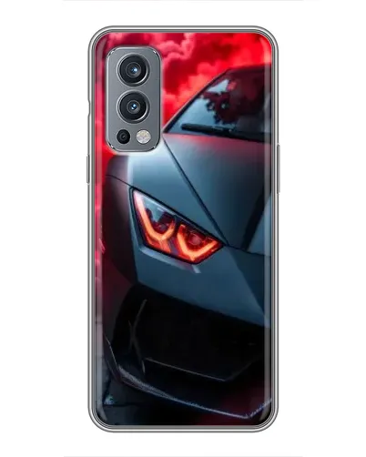 Чохол для OnePlus Nord 2 з картинкою «Lamborghini червоне сяйво»