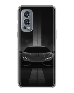 Чохол для OnePlus Nord 2 з картинкою «Lamborghini симетрія доріг»